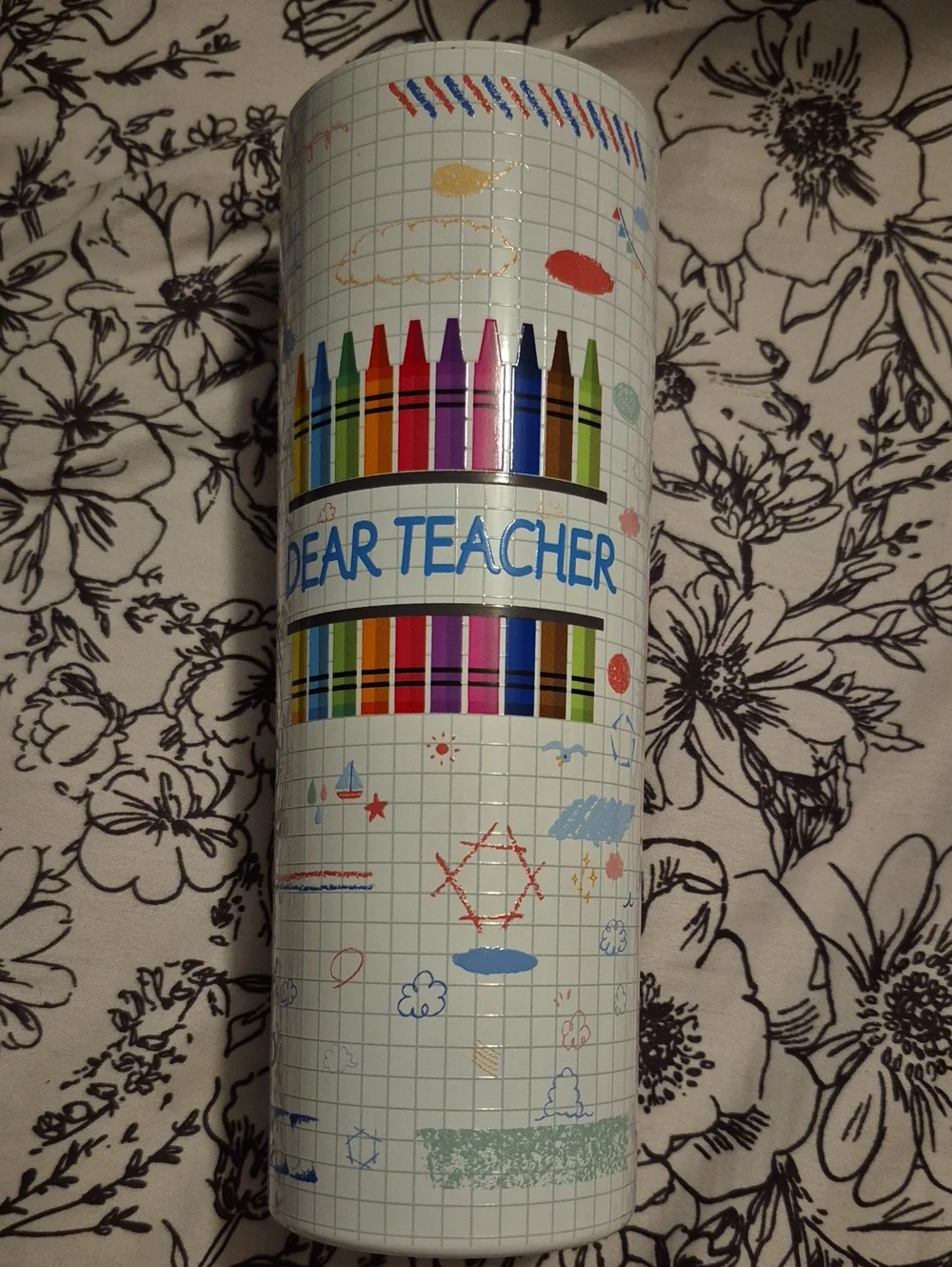 Teacher Tumbler Metal Cup - Big Heart Little Minds - Multicolor